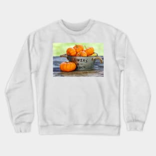 Squashes in a basket Crewneck Sweatshirt